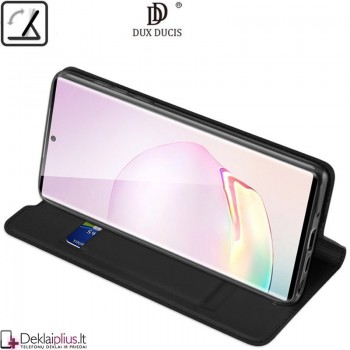 Dux Ducis dirbtinės odos atverčiamas dėklas - juodas (Samsung Note 20)